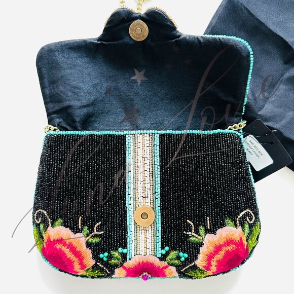 MARY FRANCES Dream Chaser Beaded Crossbody / Clutch Bag NWT - Picture 9 of 10